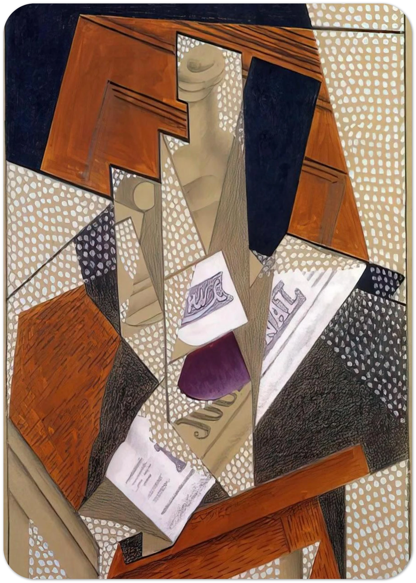 BOTTLE By Juan Gris Pack of 10 Post Cards | Juan Gris Post Cards | A6 (10.5 x 14.8 cm) - 4.1 x 5.8 inches