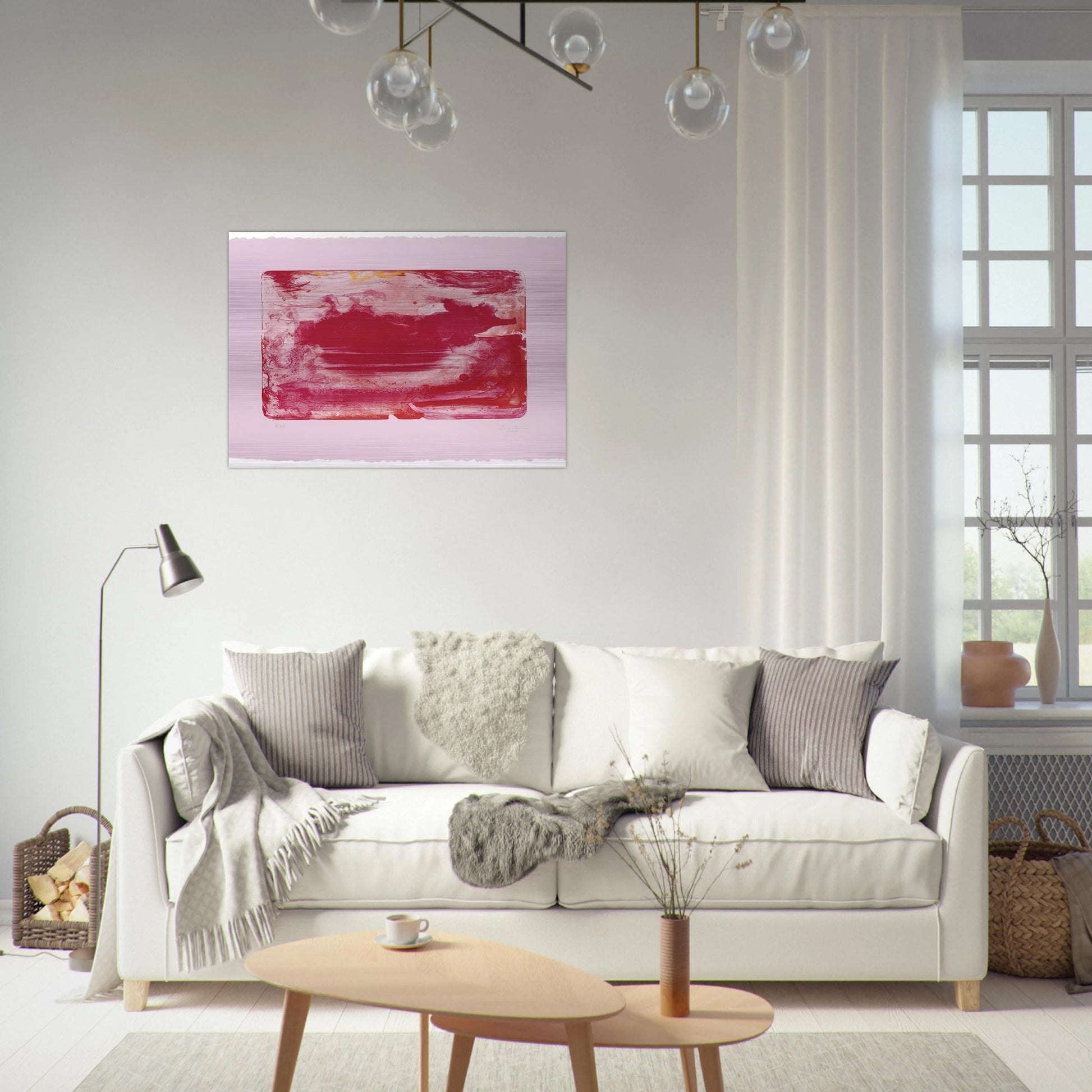 The Red Sea - 1982 - Helen Frankenthaler Brushed Aluminum Print - 70x100 cm / 28x40 inches | Helen Frankenthaler Aluminum Print | Helen Frankenthaler Prints