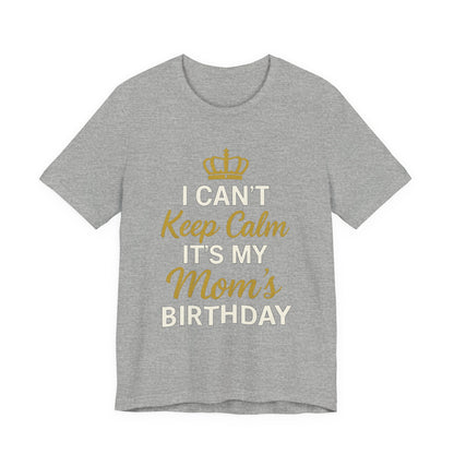 Je ne peux pas rester calme, c'est l'anniversaire de ma mère.