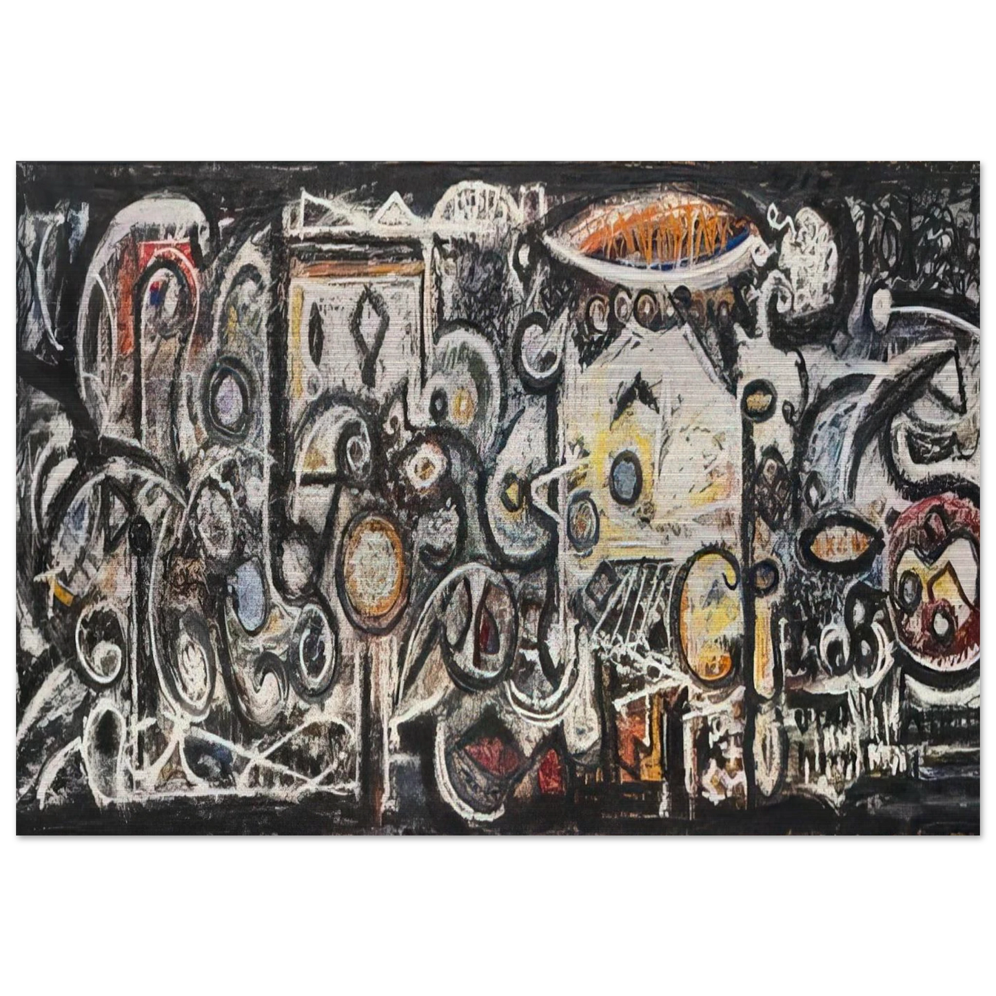 Fugue Number 2 - Richard Pousette-Dart Brushed Aluminum Print - 70x100 cm / 28x40 inches | Richard Pousette-Dart Aluminum Print | Richard Pousette-Dart Prints