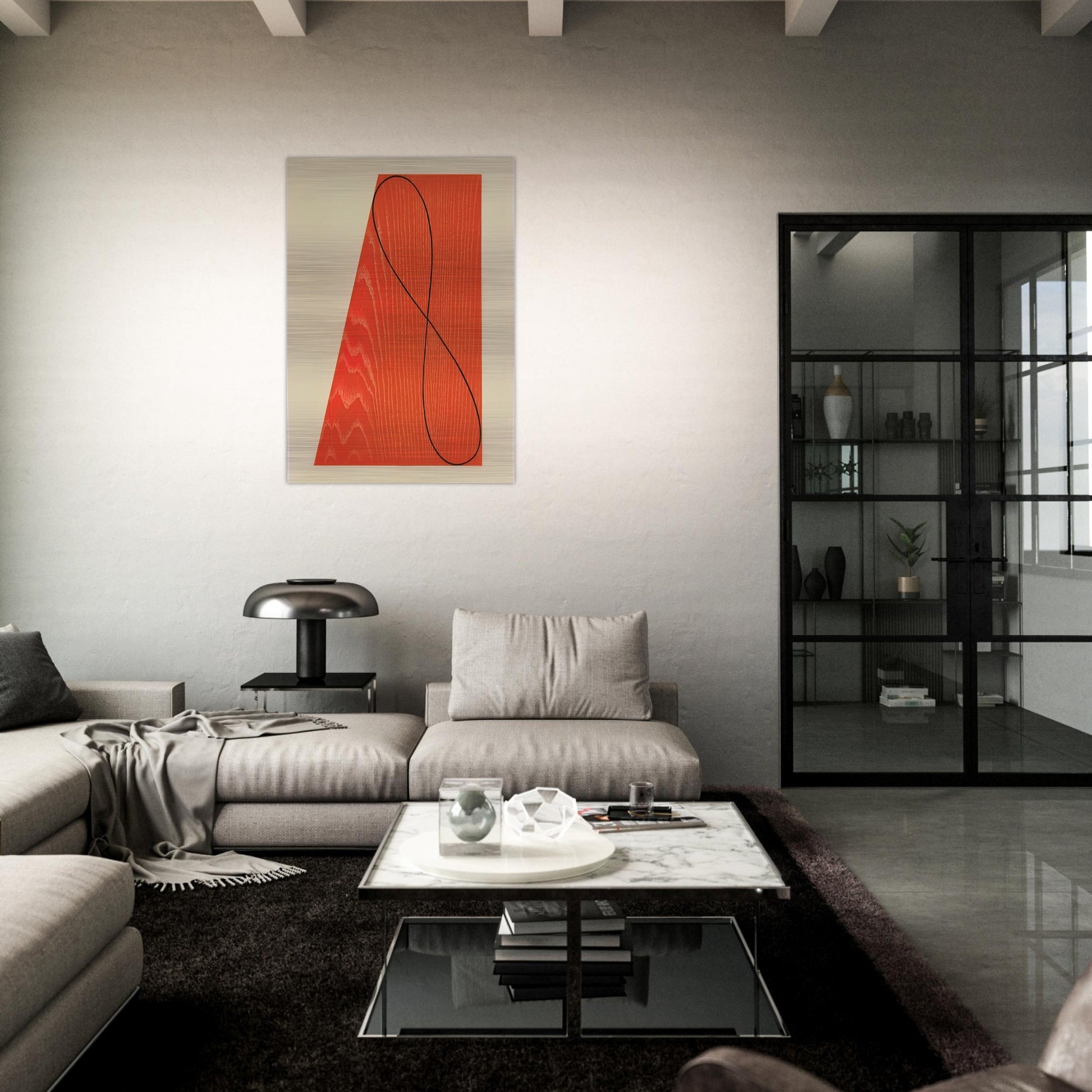 UNTITLED FROM SKOWHEGAN SUITE 1992 - Robert Mangold Brushed Aluminum Print - 70x100 cm / 28x40 inches | Robert Mangold Aluminum Print | Robert Mangold Prints