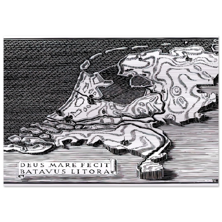 ESCHER (28) - MC Escher Brushed Aluminum Print - 70x100 cm / 28x40 inches | MC Escher Aluminum Print | MC Escher Prints