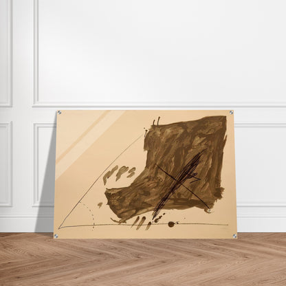 ANGLE ET TACHES 1968 - Antoni Tapies Acrylic Print - 70x100 cm / 28x40″ inches | Antoni Tapies Wall Art | Antoni Tapies Prints