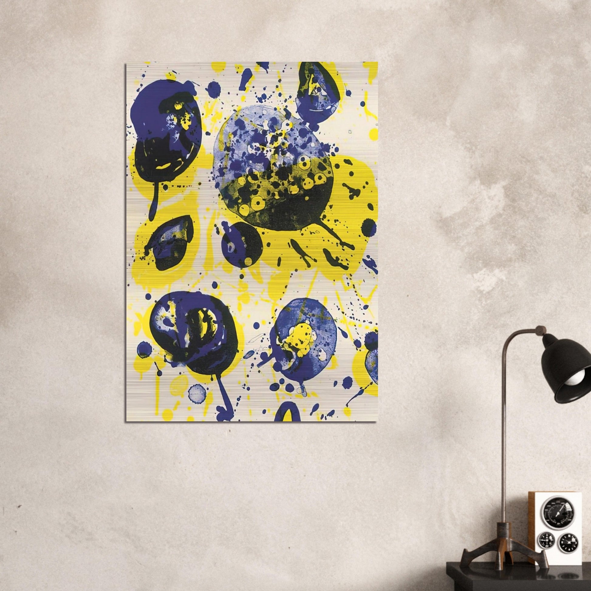 Untitled  from Pasadena Box   Lembark L61  - Sam Francis Brushed Aluminum Print - 70x100 cm / 28x40 inches | Sam Francis Aluminum Print | Sam Francis Prints