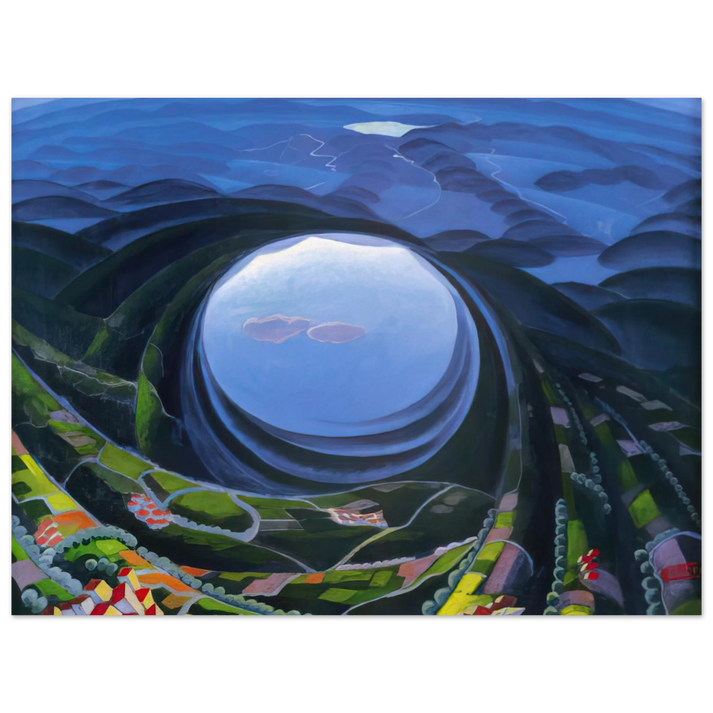 Gerardo Dottori - Primavera Umbria - 1923  75x100 cm / 30x40inches Fine Art Poster