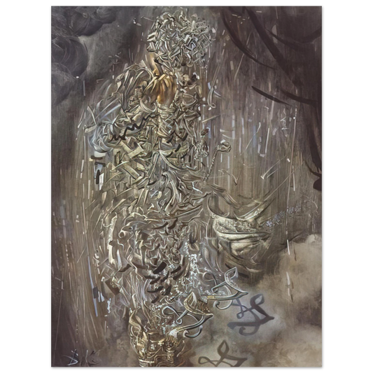 Salvador Dali - SAINT SURROUNDED BY THREE PI MESONS  75x100 cm / 30x40inches Fine Art Poster