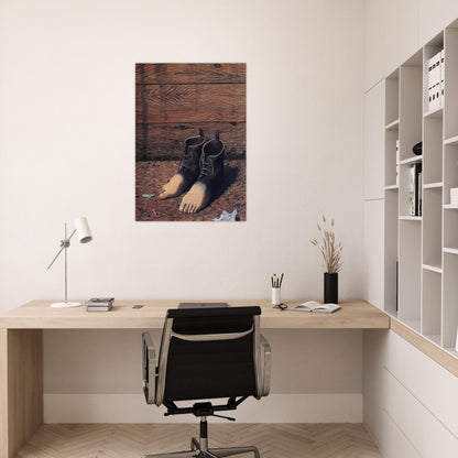 THE RED MODEL 1935 - Rene Magritte Brushed Aluminum Print - 70x100 cm / 28x40 inches | Rene Magritte Aluminum Print | Rene Magritte Prints