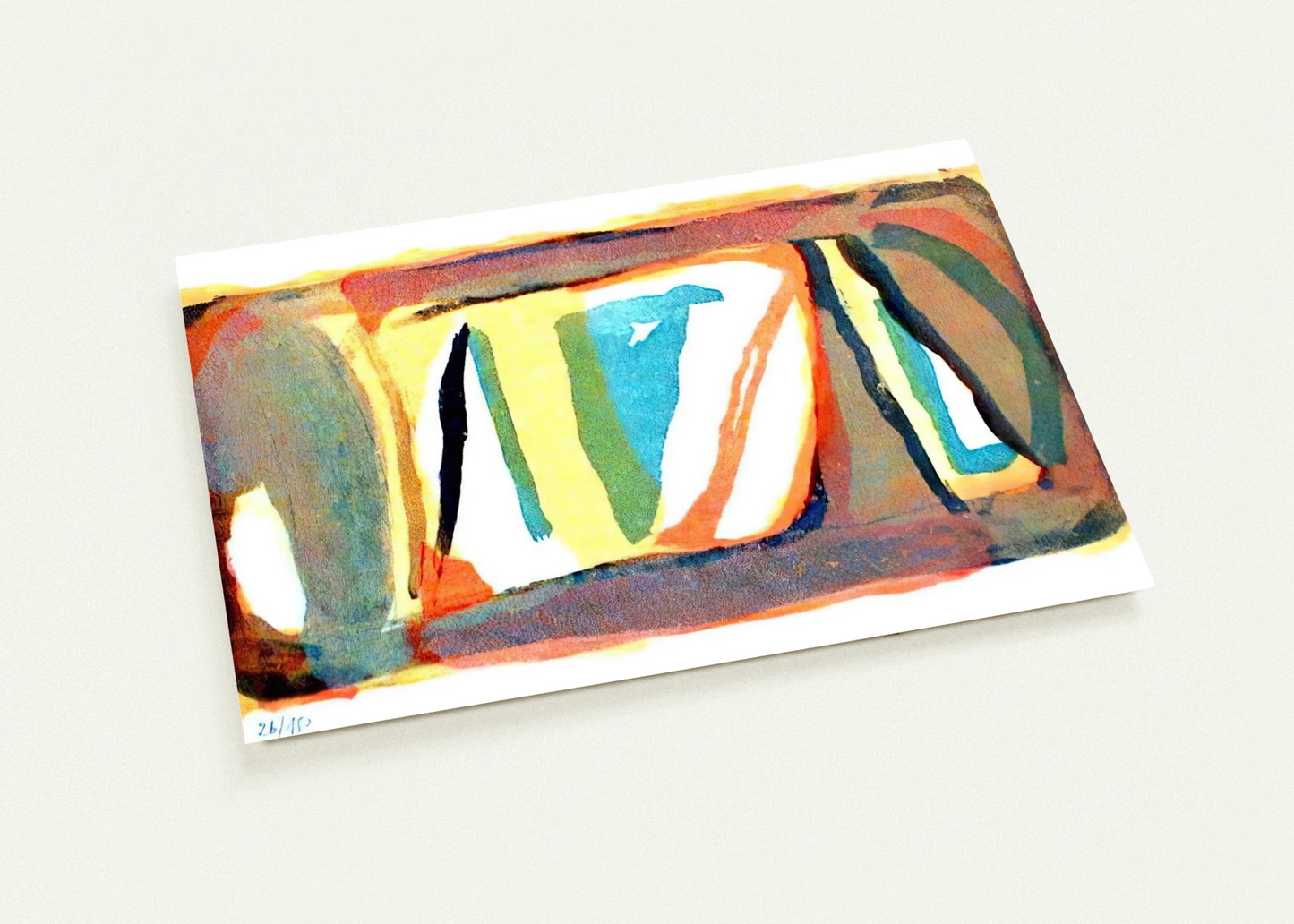 Etendue - 1974 By Bram van Velde Pack of 10 Post Cards | Bram van Velde Post Cards | A6 (10.5 x 14.8 cm) - 4.1 x 5.8 inches