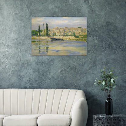 Carrieres-Saint-Denis - claude monet Brushed Aluminum Print - 70x100 cm / 28x40 inches | claude monet Aluminum Print | claude monet Prints