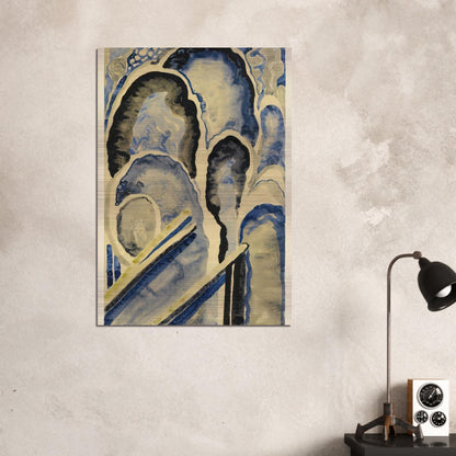 Blue-01 - Georgia O'Keeffe Brushed Aluminum Print - 70x100 cm / 28x40 inches | Georgia O'Keeffe Aluminum Print | Georgia O'Keeffe Prints