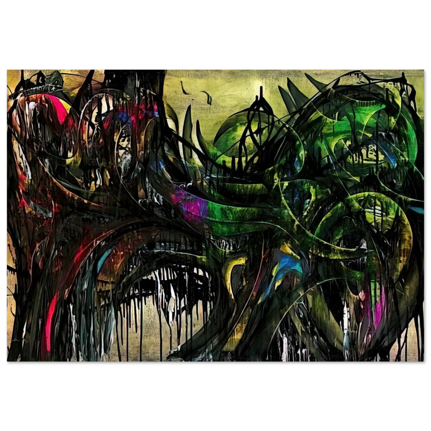 Peinture - 1955 - Simon Hantai Brushed Aluminum Print - 70x100 cm / 28x40 inches | Simon Hantai Aluminum Print | Simon Hantai Prints