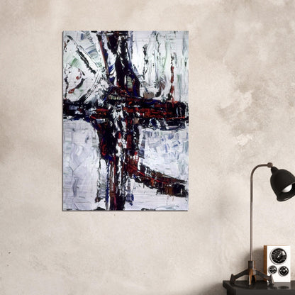 Chemin d hiver - Jean-Paul Riopelle Brushed Aluminum Print - 70x100 cm / 28x40 inches | Jean-Paul Riopelle Aluminum Print | Jean-Paul Riopelle Prints