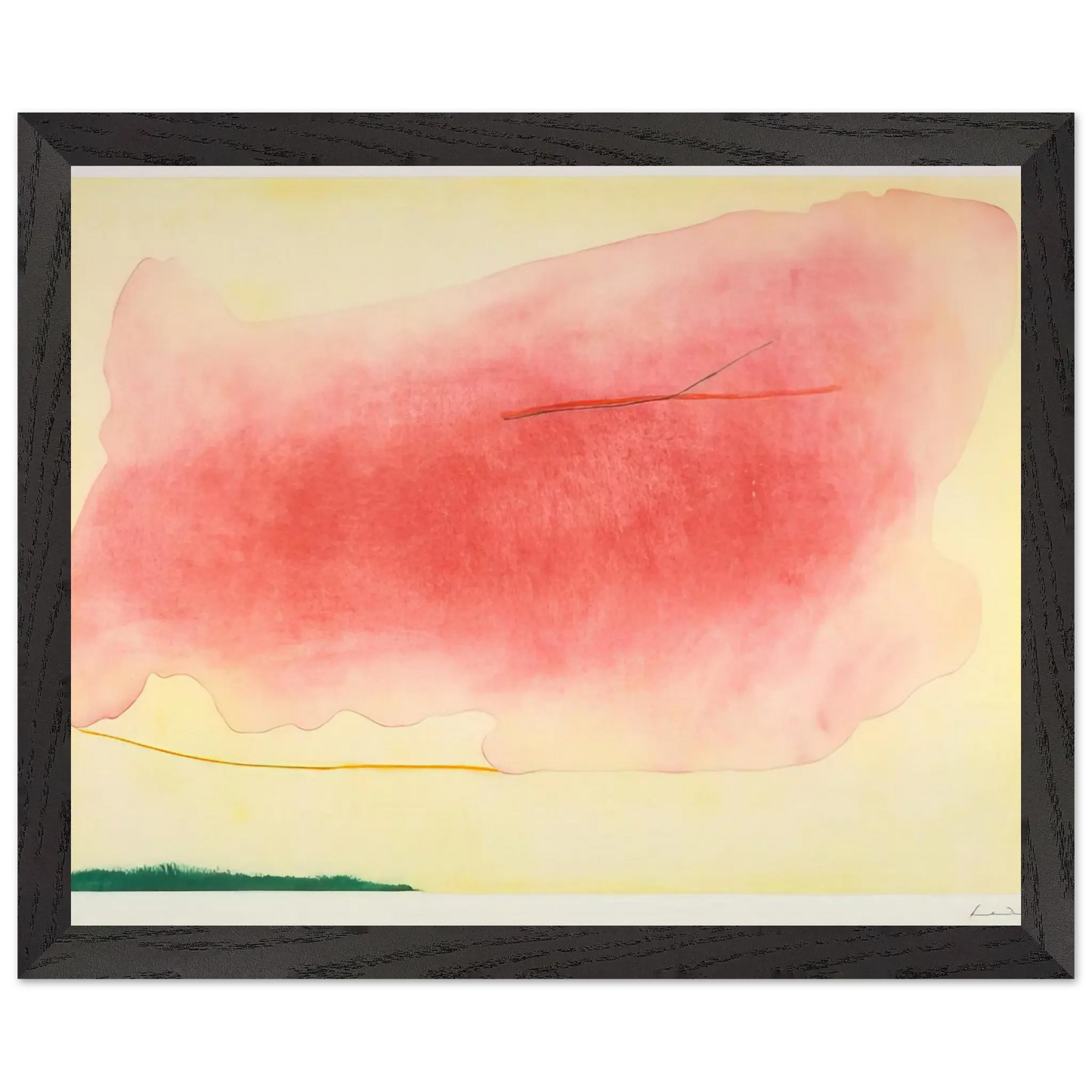 Helen Frankenthaler - Nepenthe - 1972 Wall art - A3 (29.7 x 42  cm) - Premium Wooden Framed Poster With Fine Art Paper - Black frame