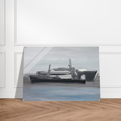Marine - Lyrical Abstraction - Nicolas de Stael Acrylic Print - 70x100 cm / 28x40″ inches