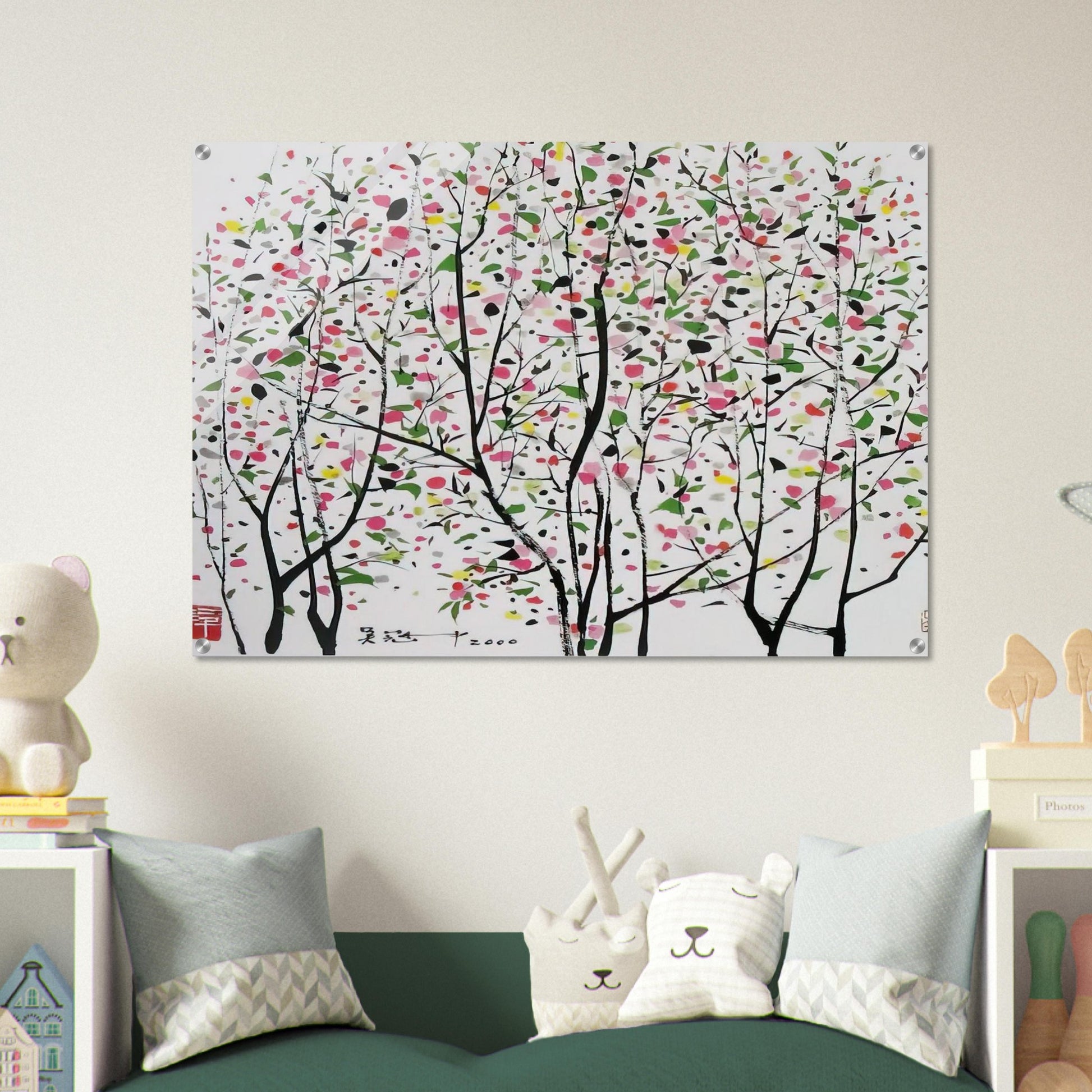 Untitled - Ink and wash painting, Post-Impressionism - Wu Guanzhong Acrylic Print - 70x100 cm / 28x40″ inches | Wu Guanzhong Wall Art | Wu Guanzhong Prints