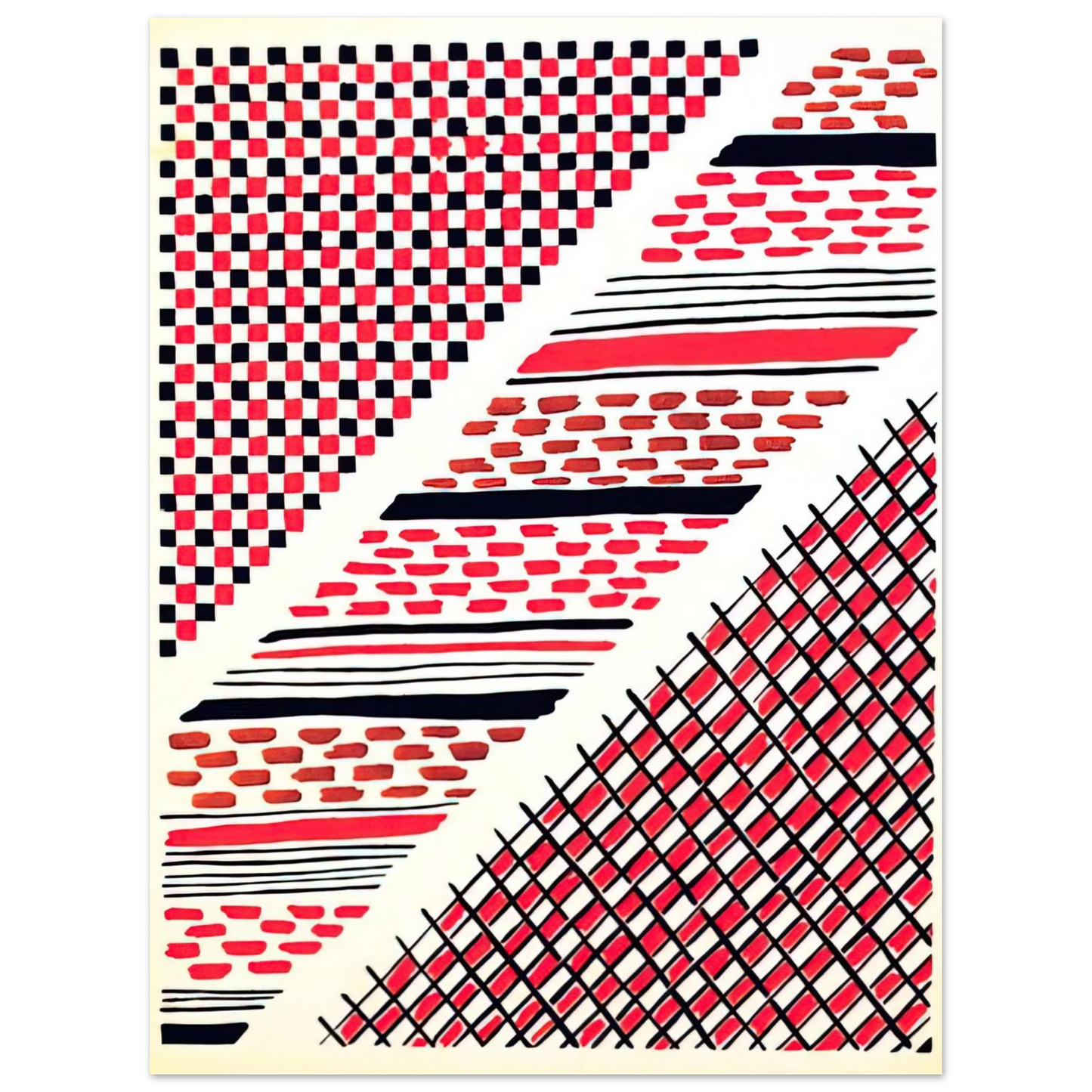 Sonia Delaunay - COMPOSITION 13  75x100 cm / 30x40inches Fine Art Poster