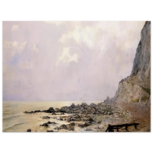 Theo van Rysselberghe - THE CLIFFS OF DOUVRES 1881  75x100 cm / 30x40inches Fine Art Poster