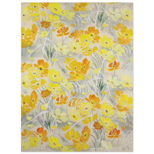 Le Pho - Orange and Yellow Flowers - Post-Impressionism  75x100 cm / 30x40inches Fine Art Poster