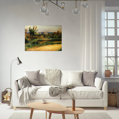 Midday Landscape - Pierre-Auguste Renoir Brushed Aluminum Print - 70x100 cm / 28x40 inches | Pierre-Auguste Renoir Aluminum Print | Pierre-Auguste Renoir Prints