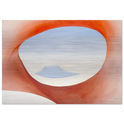 Pedernal - From the Ranch I - Georgia O'Keeffe Brushed Aluminum Print - 70x100 cm / 28x40 inches | Georgia O'Keeffe Aluminum Print | Georgia O'Keeffe Prints