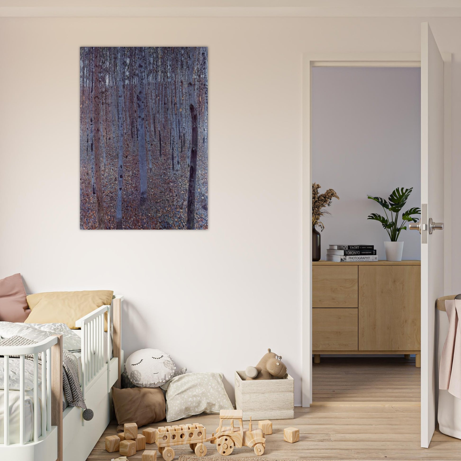 BUCHENHAIN - Gustav Klimt Brushed Aluminum Print - 70x100 cm / 28x40 inches | Gustav Klimt Aluminum Print | Gustav Klimt Prints