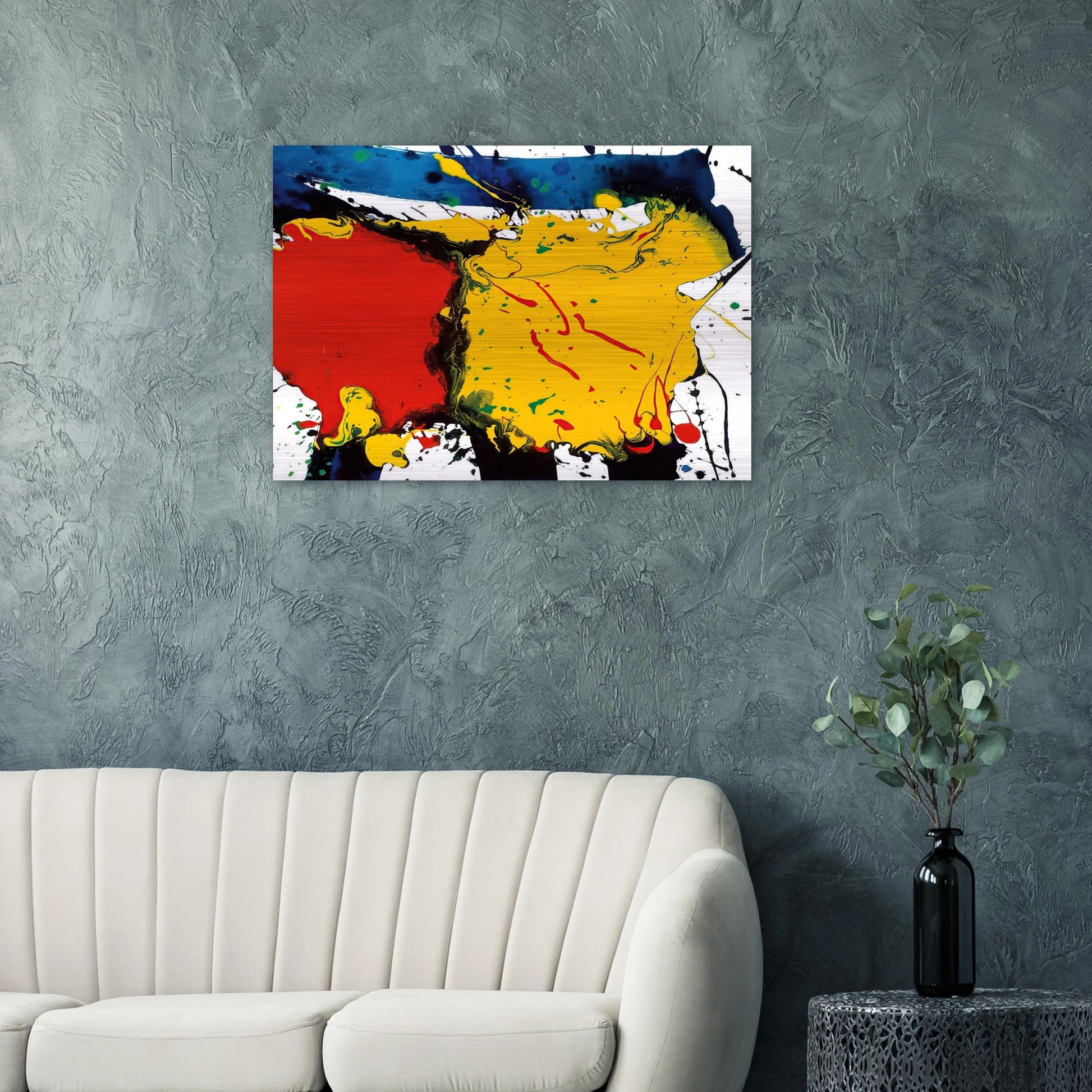Untitled  SFP94-109  SFF 1757  - Sam Francis Brushed Aluminum Print - 70x100 cm / 28x40 inches | Sam Francis Aluminum Print | Sam Francis Prints