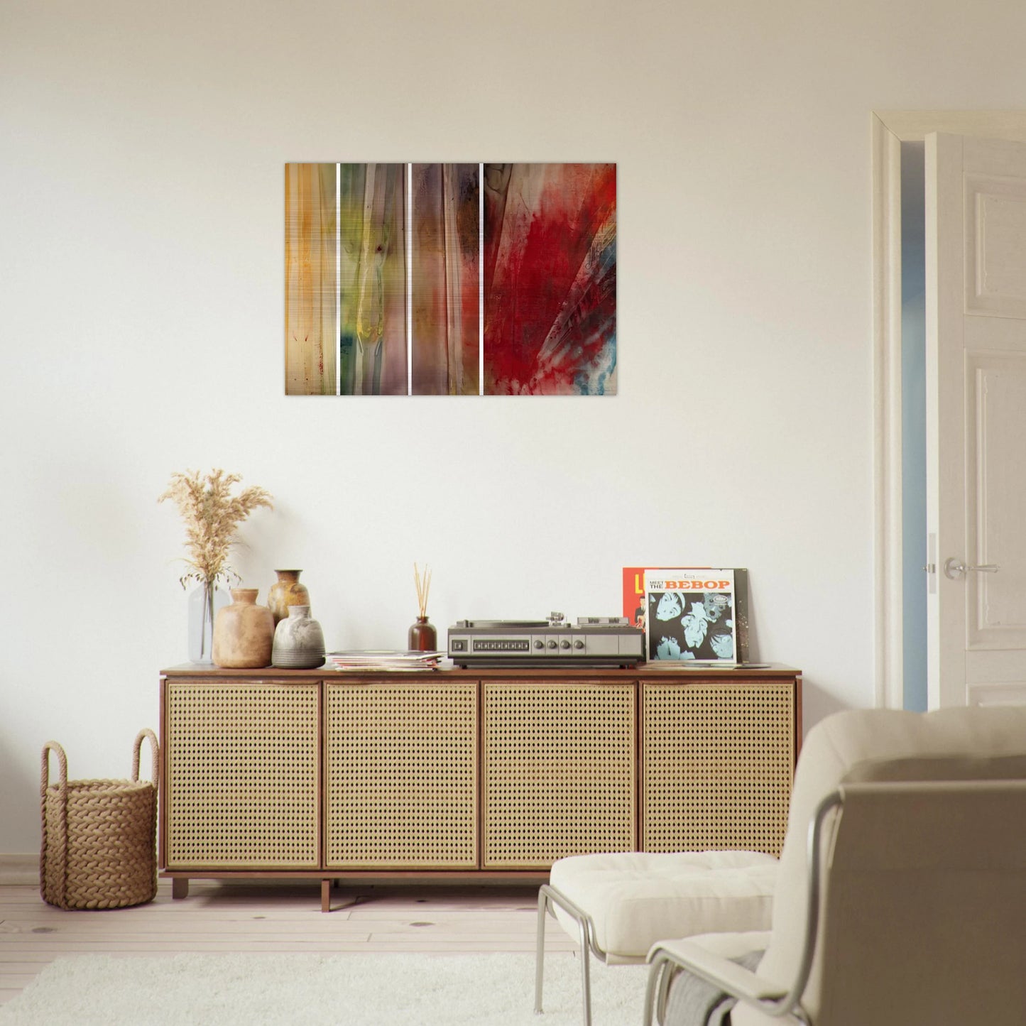 A Warmth, A Lightness, A Glow and Then - Sam Gilliam Brushed Aluminum Print - 70x100 cm / 28x40 inches | Sam Gilliam Aluminum Print | Sam Gilliam Prints