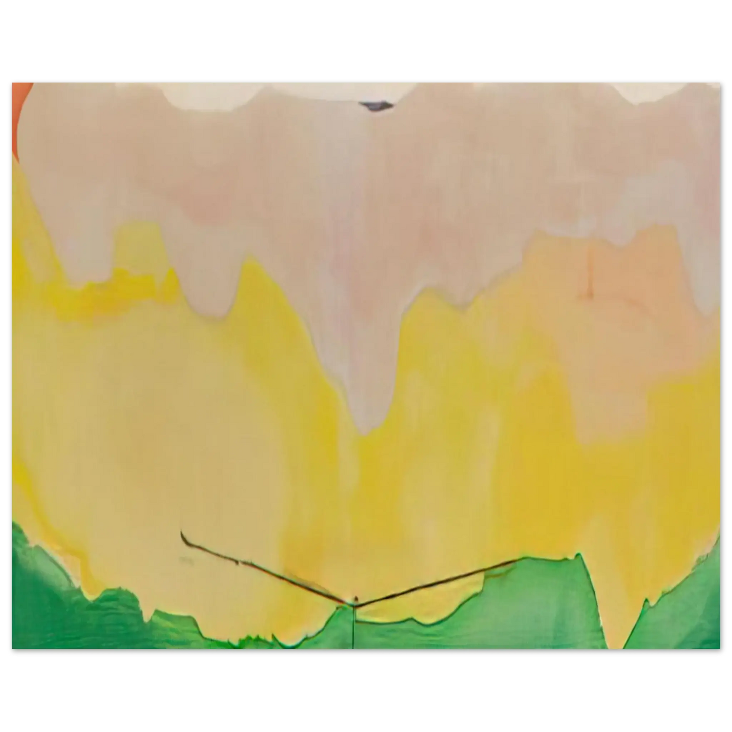 Helen Frankenthaler - Boulevard - 1973 Wall art - 20x25 cm / 8x10 Inches - Premium Wooden Framed Poster With Fine Art Paper - Wood frame
