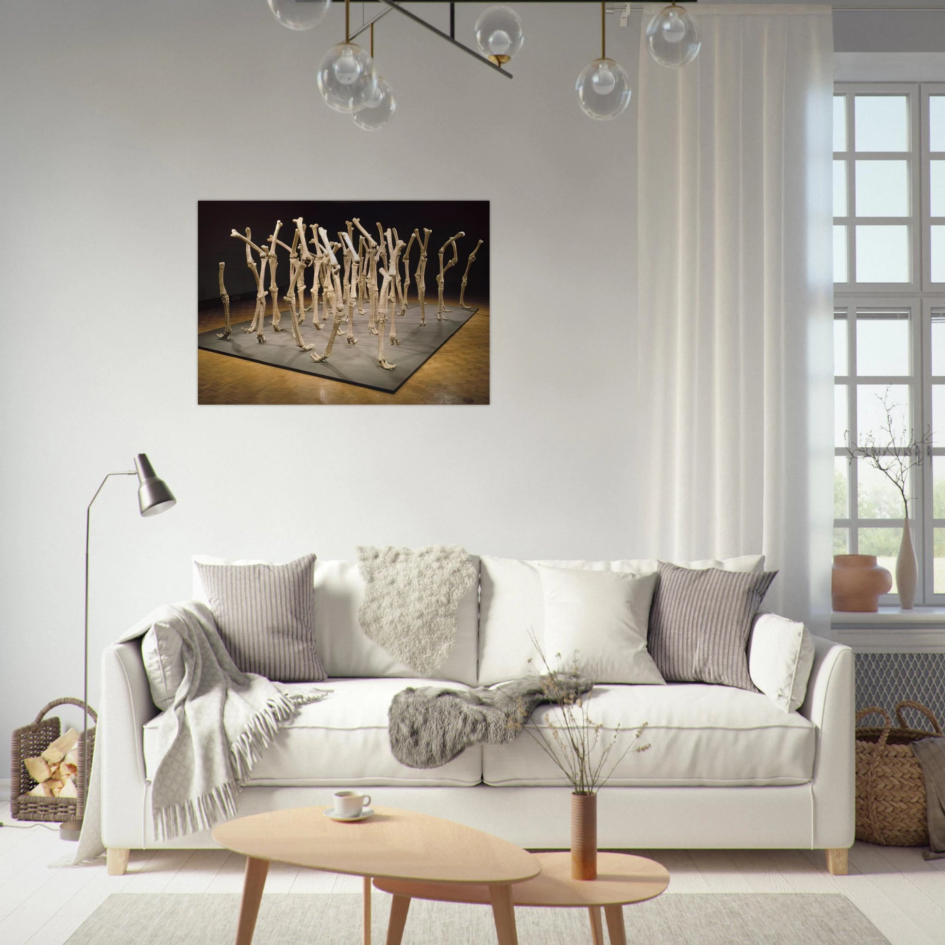 VARIABILITY OF SIMILAR FORMS 1970 - Nancy Graves Brushed Aluminum Print - 70x100 cm / 28x40 inches | Nancy Graves Aluminum Print | Nancy Graves Prints