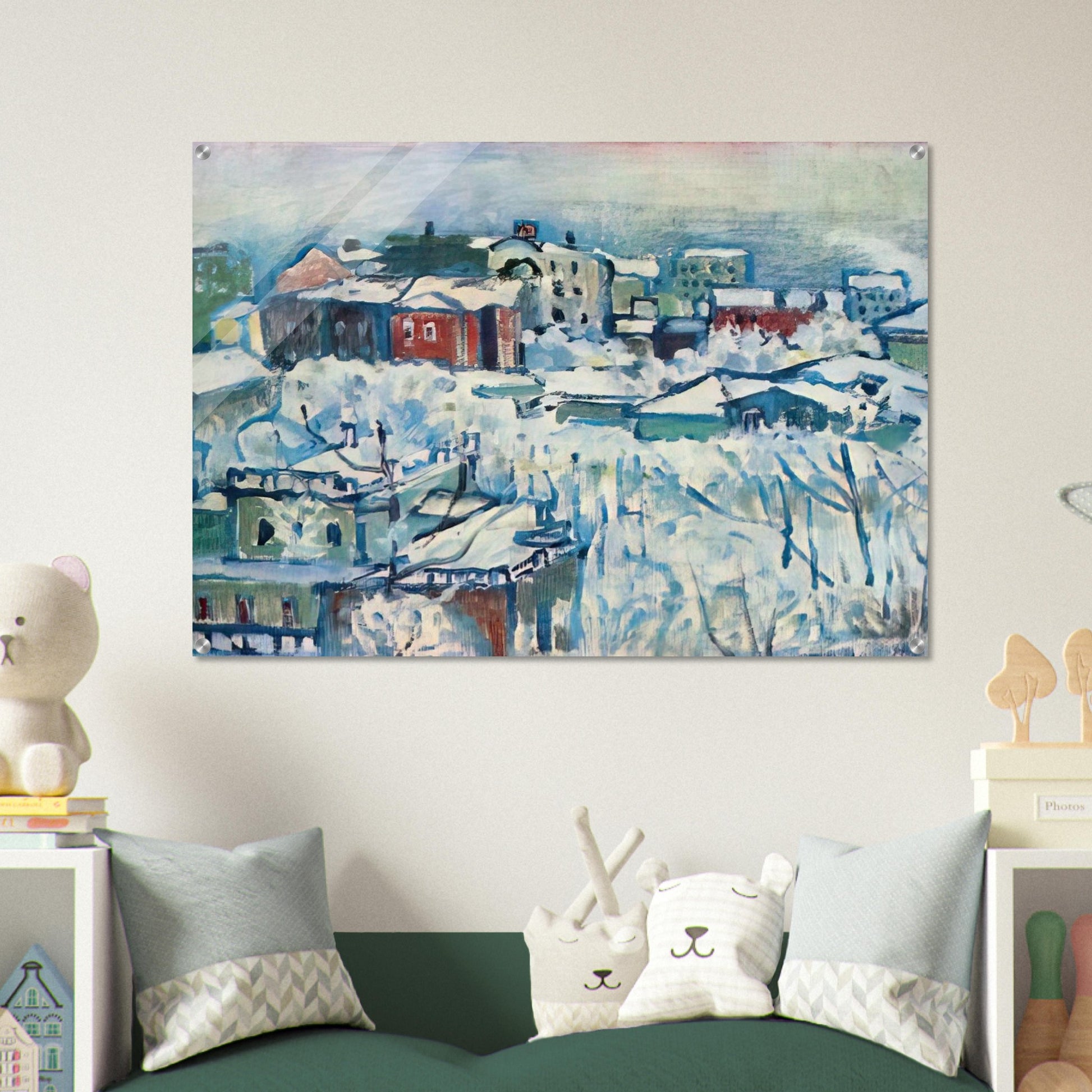 MOSCOW SMOLENSKY BOULEVARD STUDY 1916 - Wassily Kandinsky Acrylic Print - 70x100 cm / 28x40″ inches | Wassily Kandinsky Wall Art | Wassily Kandinsky Prints