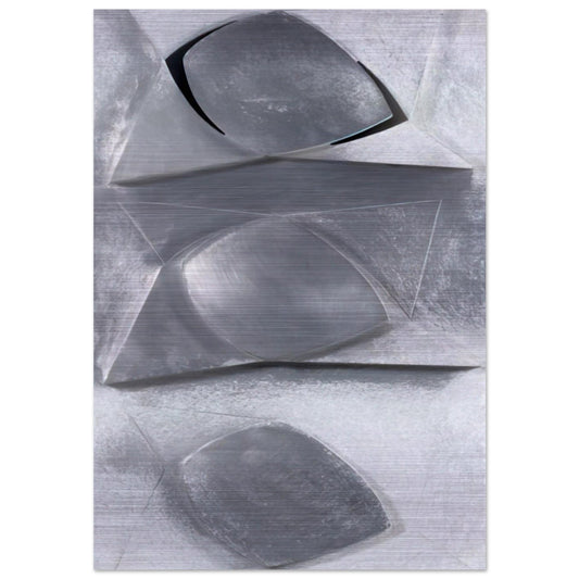 Composition-Relief - Concretism - Gyula Kosice Brushed Aluminum Print - 70x100 cm / 28x40 inches | Gyula Kosice Aluminum Print | Gyula Kosice Prints