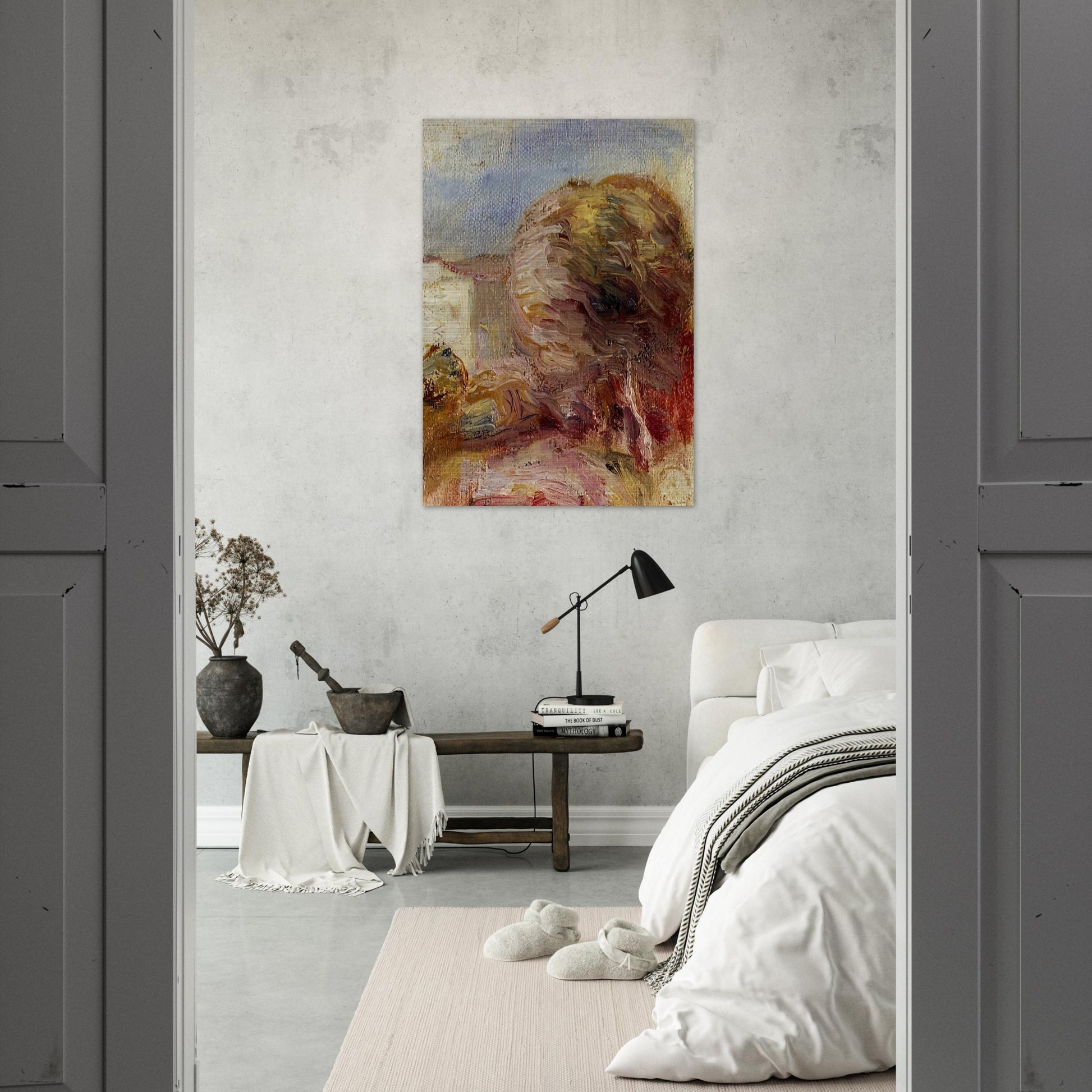 La Poste at Cagnes - Pierre-Auguste Renoir Brushed Aluminum Print - 70x100 cm / 28x40 inches | Pierre-Auguste Renoir Aluminum Print | Pierre-Auguste Renoir Prints