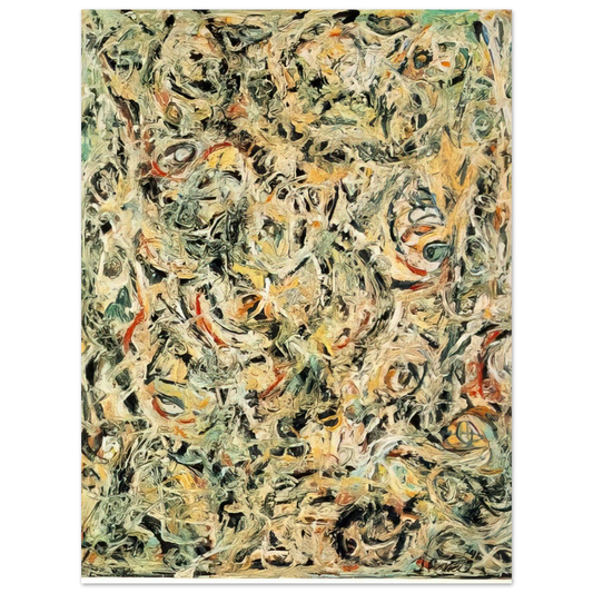 Jackson Pollock - EYES IN THE HEAT 1946  75x100 cm / 30x40inches Fine Art Poster