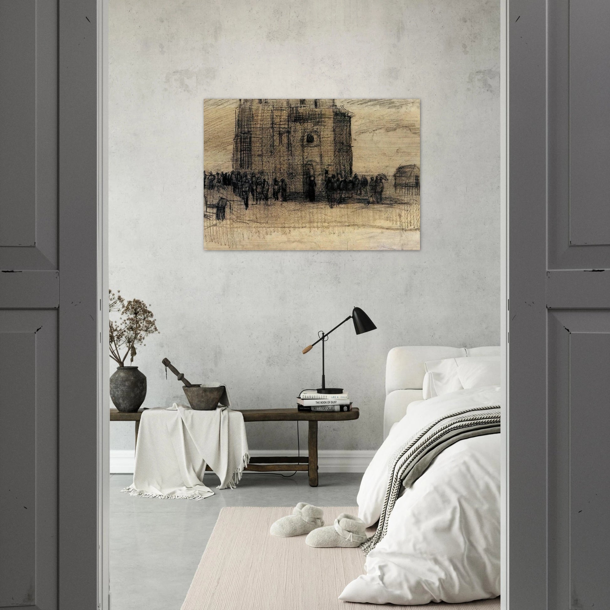 Sale of Building Scrap - Vincent van Gogh Brushed Aluminum Print - 70x100 cm / 28x40 inches | Vincent van Gogh Aluminum Print | Vincent van Gogh Prints