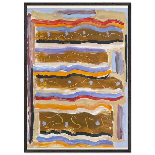 Untitled - 1950 N4 - Betty Parsons 70x100 cm / 28x40 inches Framed Art Print – Black Wooden Frame