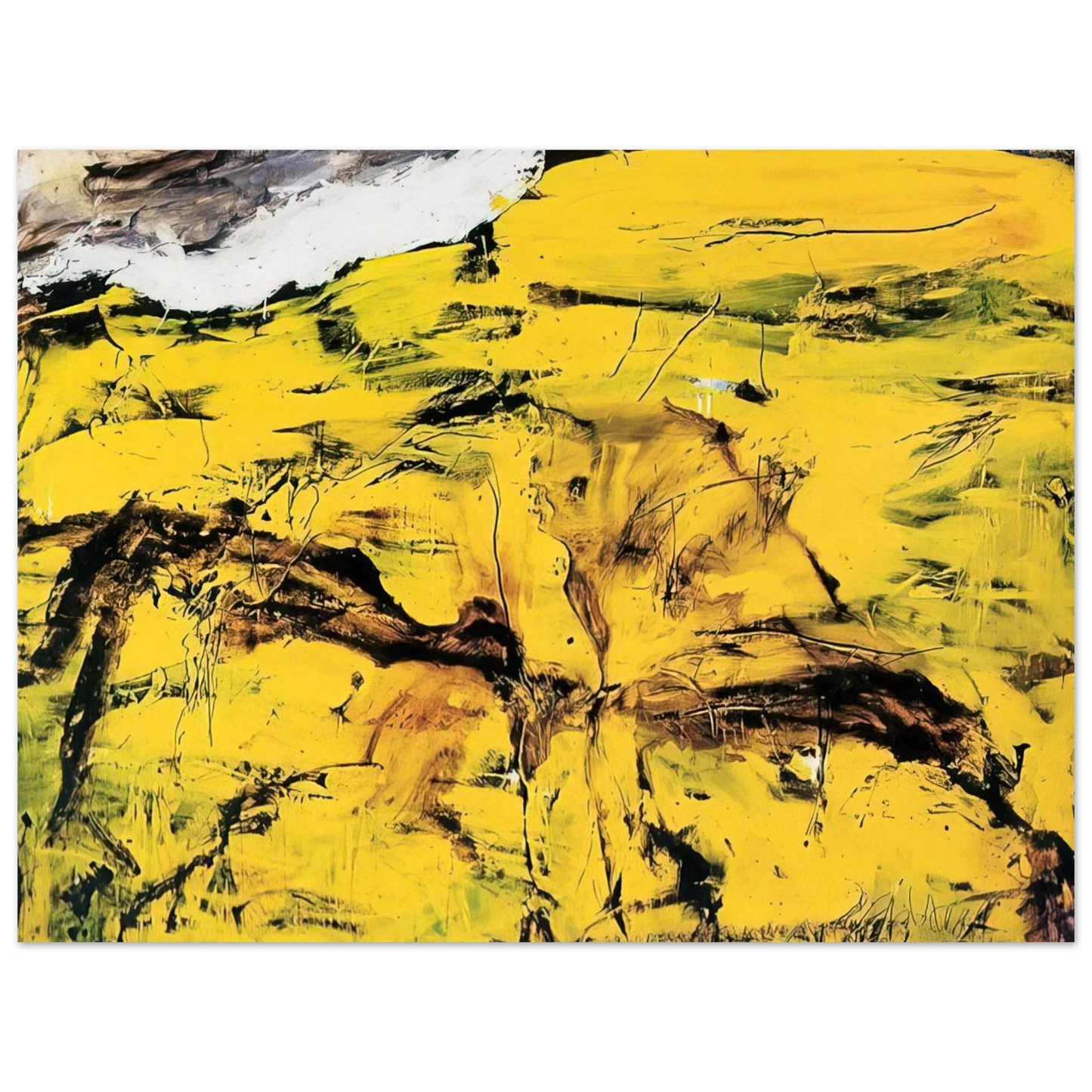 Emil Schumacher - Gorim II - 1995  75x100 cm / 30x40inches Fine Art Poster