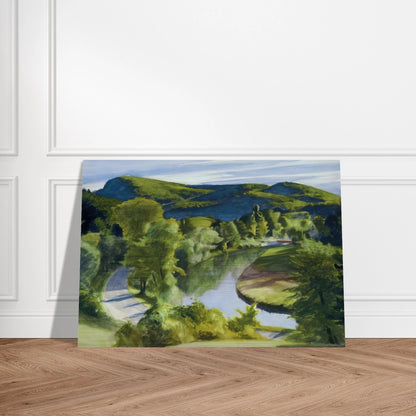 First Branch of the White River, Vermont - Edward Hopper Brushed Aluminum Print - 70x100 cm / 28x40 inches | Edward Hopper Aluminum Print | Edward Hopper Prints
