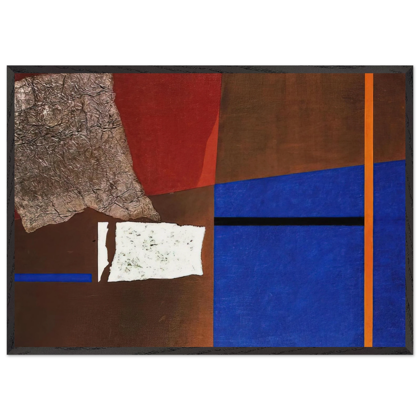 ASTRAZIONE PLASTICA 1954 - Enrico Prampolini 70x100 cm / 28x40 inches Framed Art Print – Black Wooden Frame