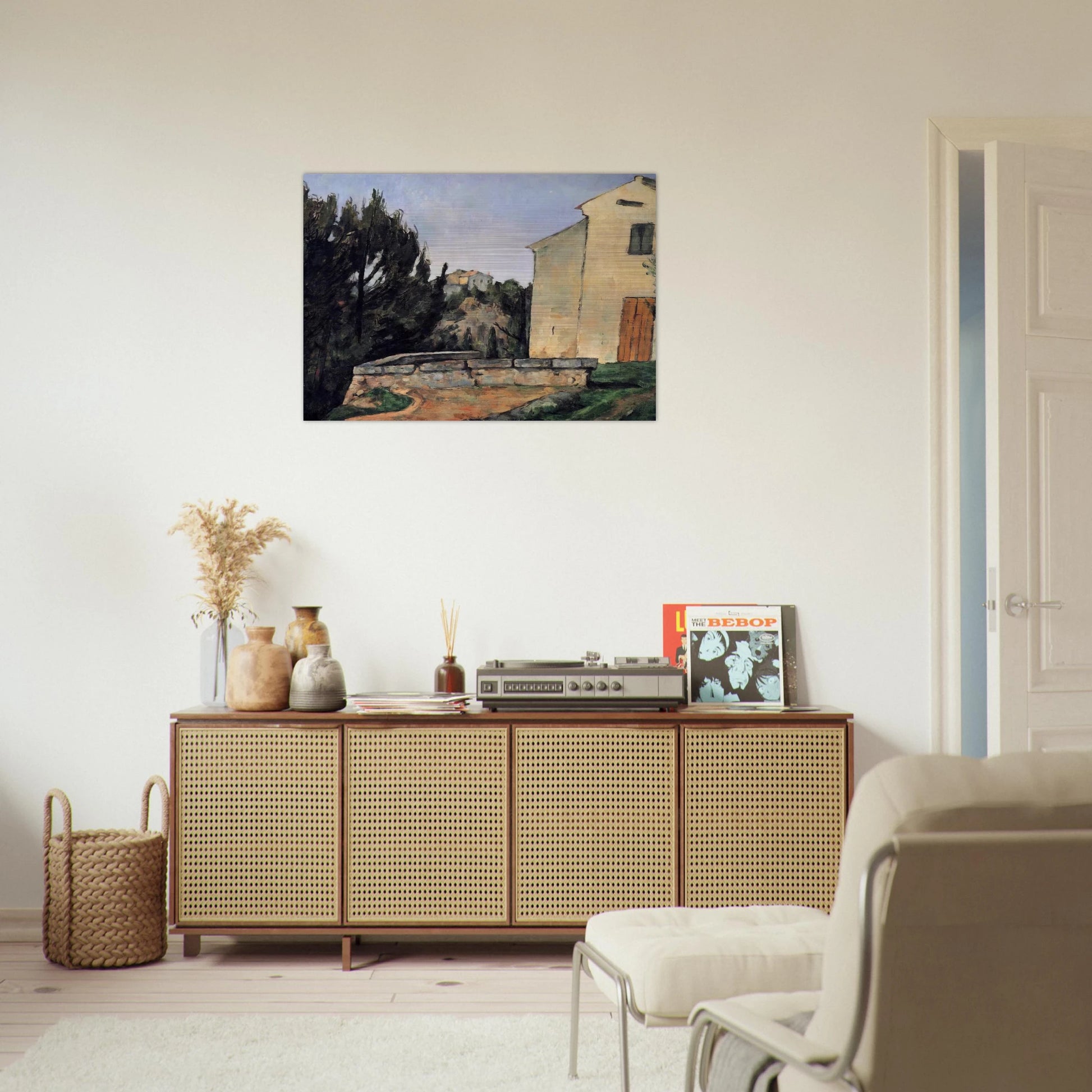 The Abandoned House - Paul Cézanne Brushed Aluminum Print - 70x100 cm / 28x40 inches | Paul Cézanne Aluminum Print | Paul Cézanne Prints