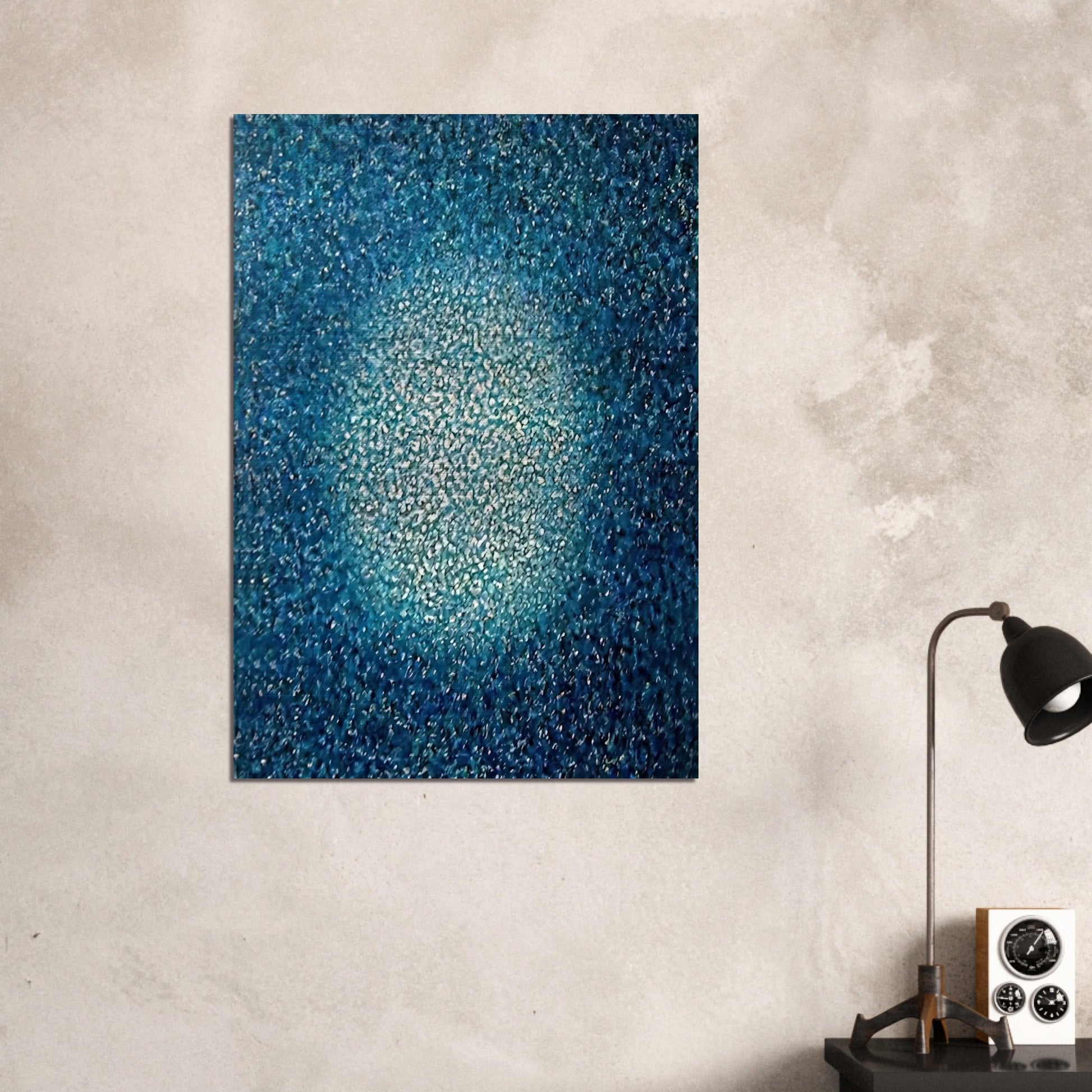 Blue Prescence - Richard Pousette-Dart Brushed Aluminum Print - 70x100 cm / 28x40 inches | Richard Pousette-Dart Aluminum Print | Richard Pousette-Dart Prints