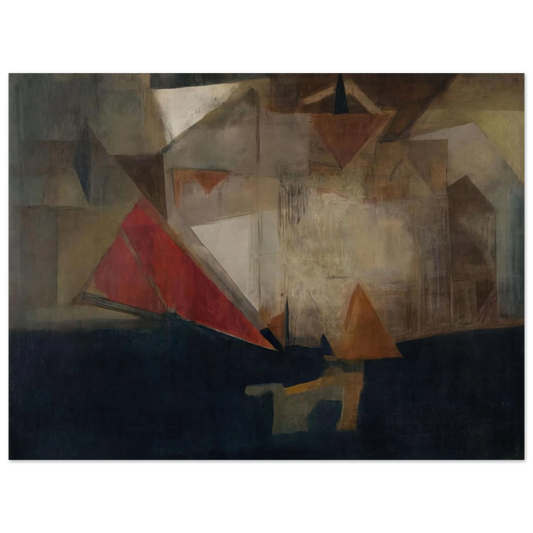 Nasreen Mohamedi - Untitled - 1963  75x100 cm / 30x40inches Fine Art Poster