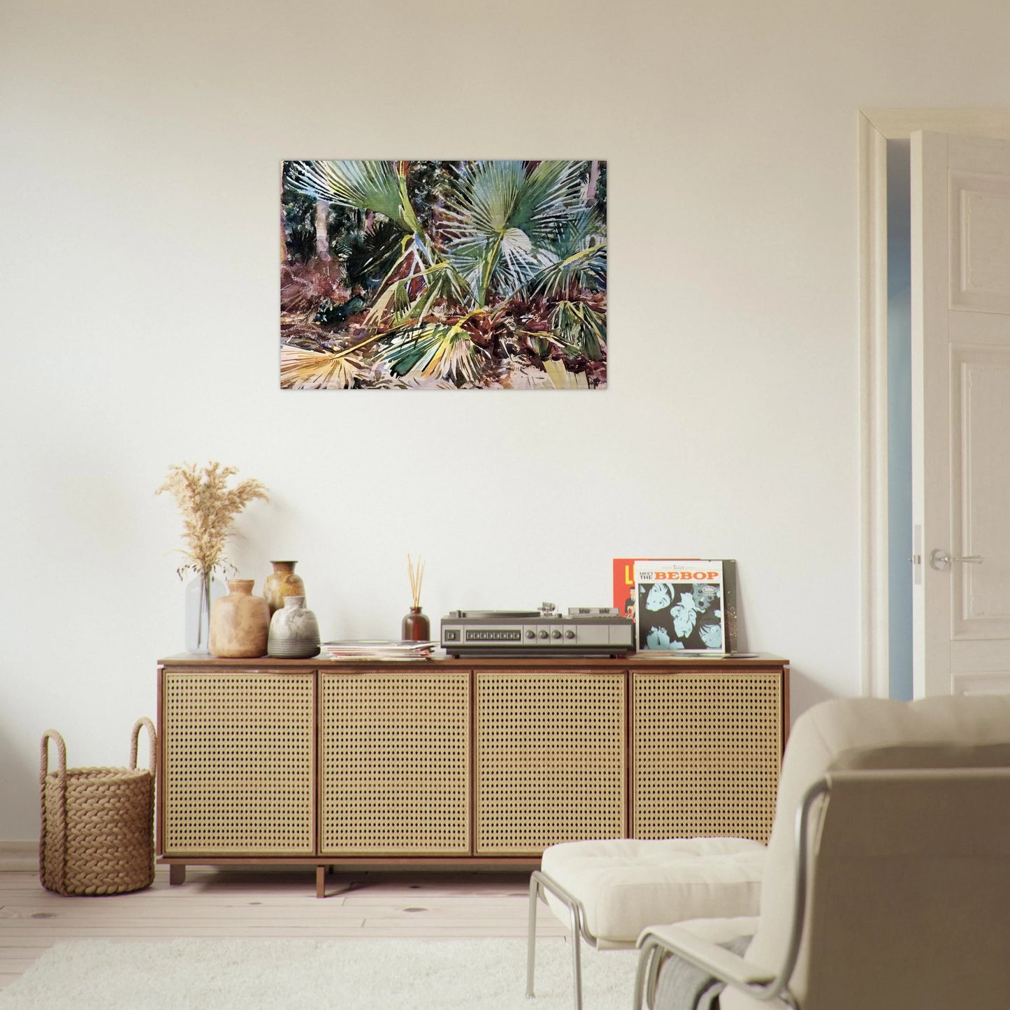 Palmettos, Florida - John Singer Sargent Brushed Aluminum Print - 70x100 cm / 28x40 inches | John Singer Sargent Aluminum Print | John Singer Sargent Prints