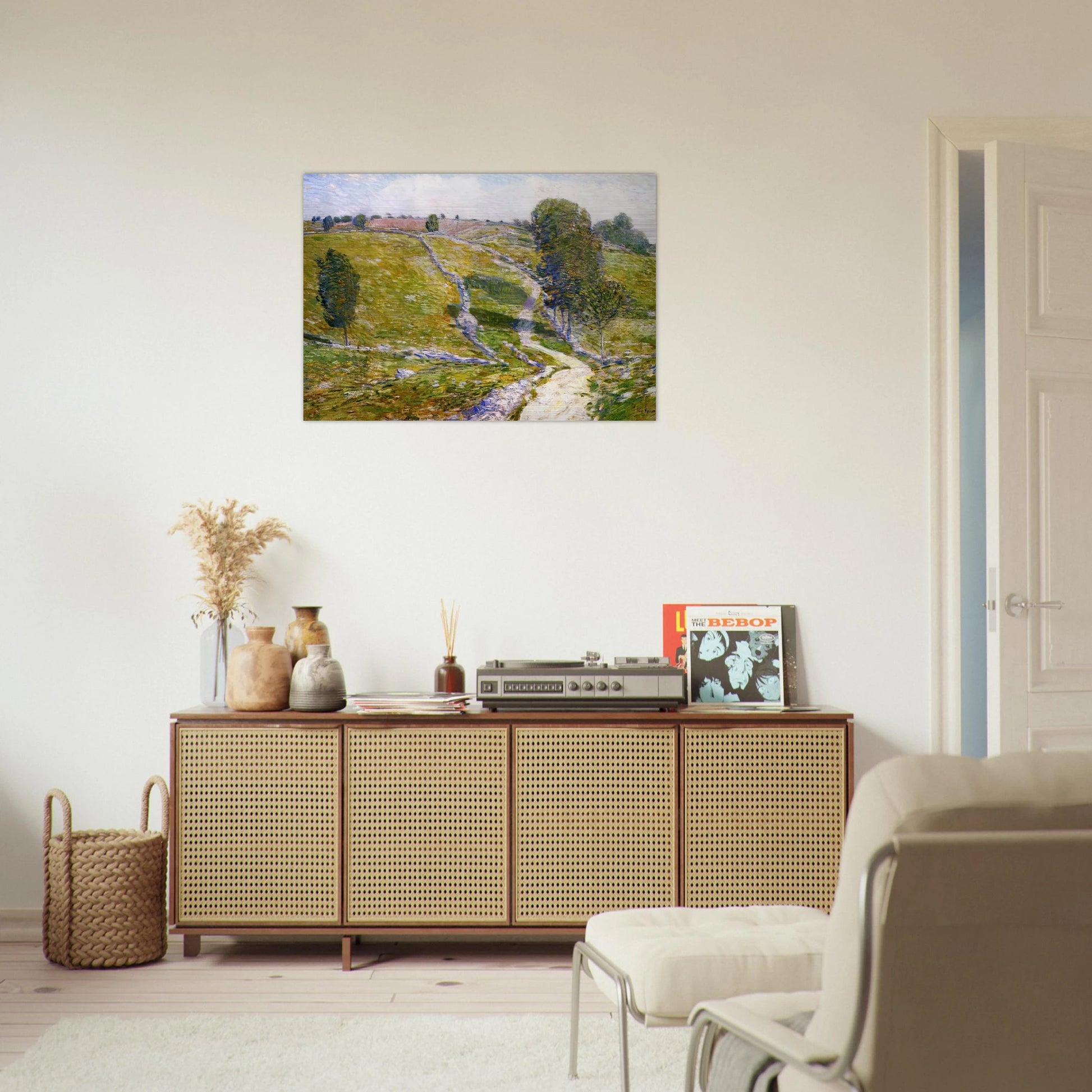 Road to the Land of Nod - Childe Hassam Brushed Aluminum Print - 70x100 cm / 28x40 inches | Childe Hassam Aluminum Print | Childe Hassam Prints