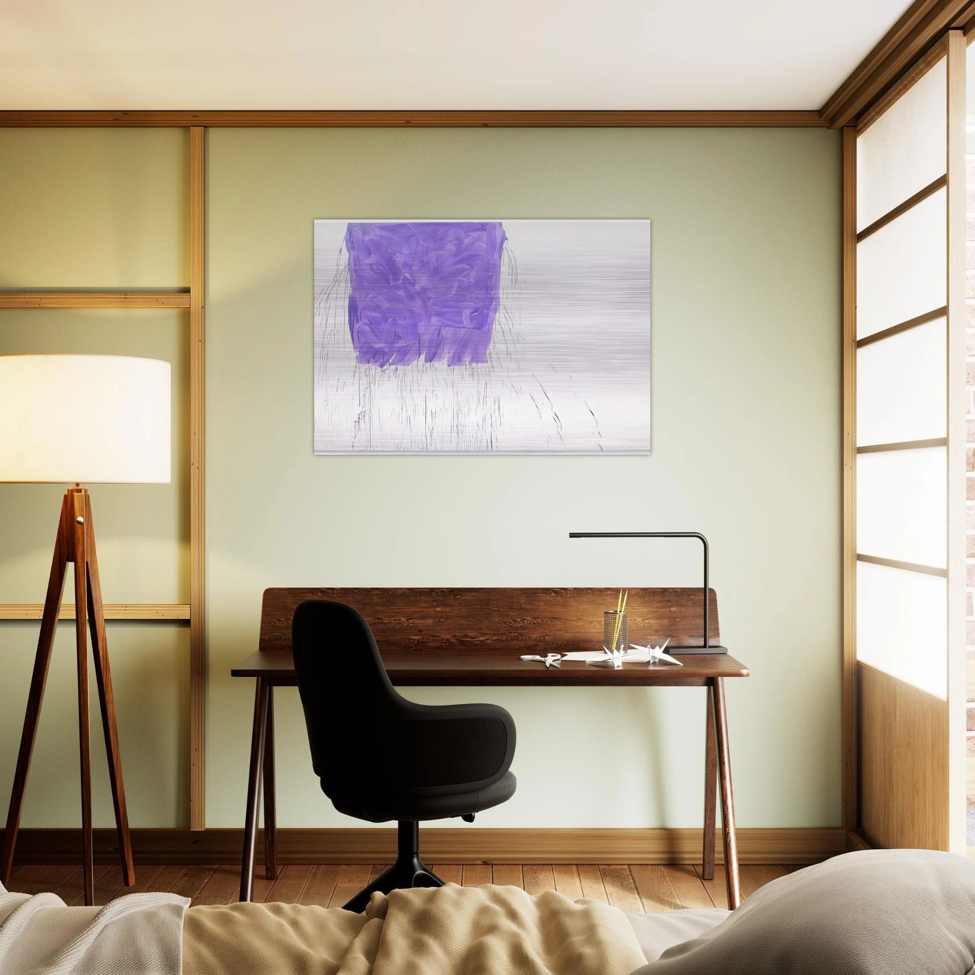 Violet - 1997 - Michel Majerus Brushed Aluminum Print - 70x100 cm / 28x40 inches | Michel Majerus Aluminum Print | Michel Majerus Prints