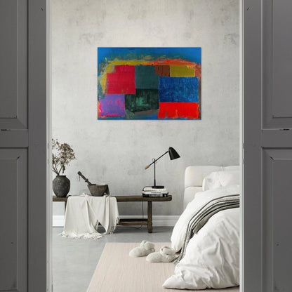 North Sound - 1979 - John Hoyland Brushed Aluminum Print - 70x100 cm / 28x40 inches | John Hoyland Aluminum Print | John Hoyland Prints