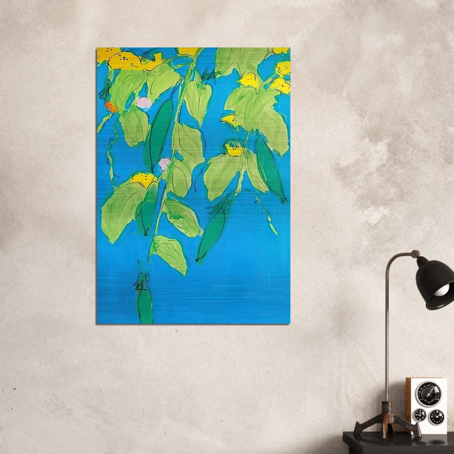 Summer Days - 2008 - Walasse Ting Brushed Aluminum Print - 70x100 cm / 28x40 inches | Walasse Ting Aluminum Print | Walasse Ting Prints
