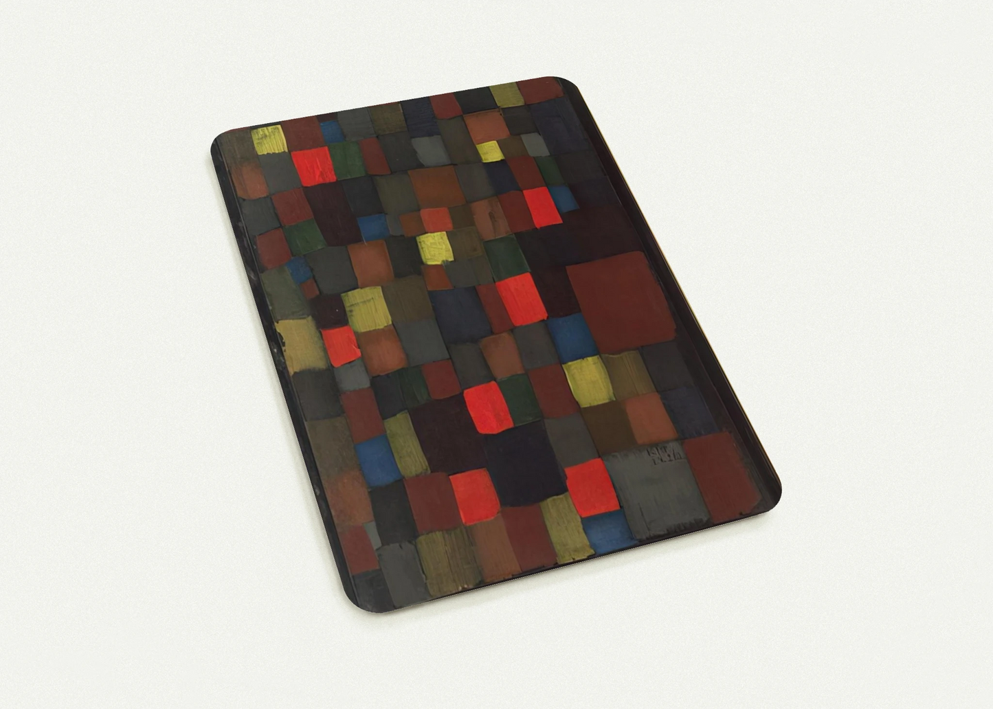 ABSTRACT COLOUR HARMONY IN SQUARES WITH VERMILLION ACCENTS 1924 By Paul Klee Pack of 10 Post Cards | Paul Klee Post Cards | A6 (10.5 x 14.8 cm) - 4.1 x 5.8 inches