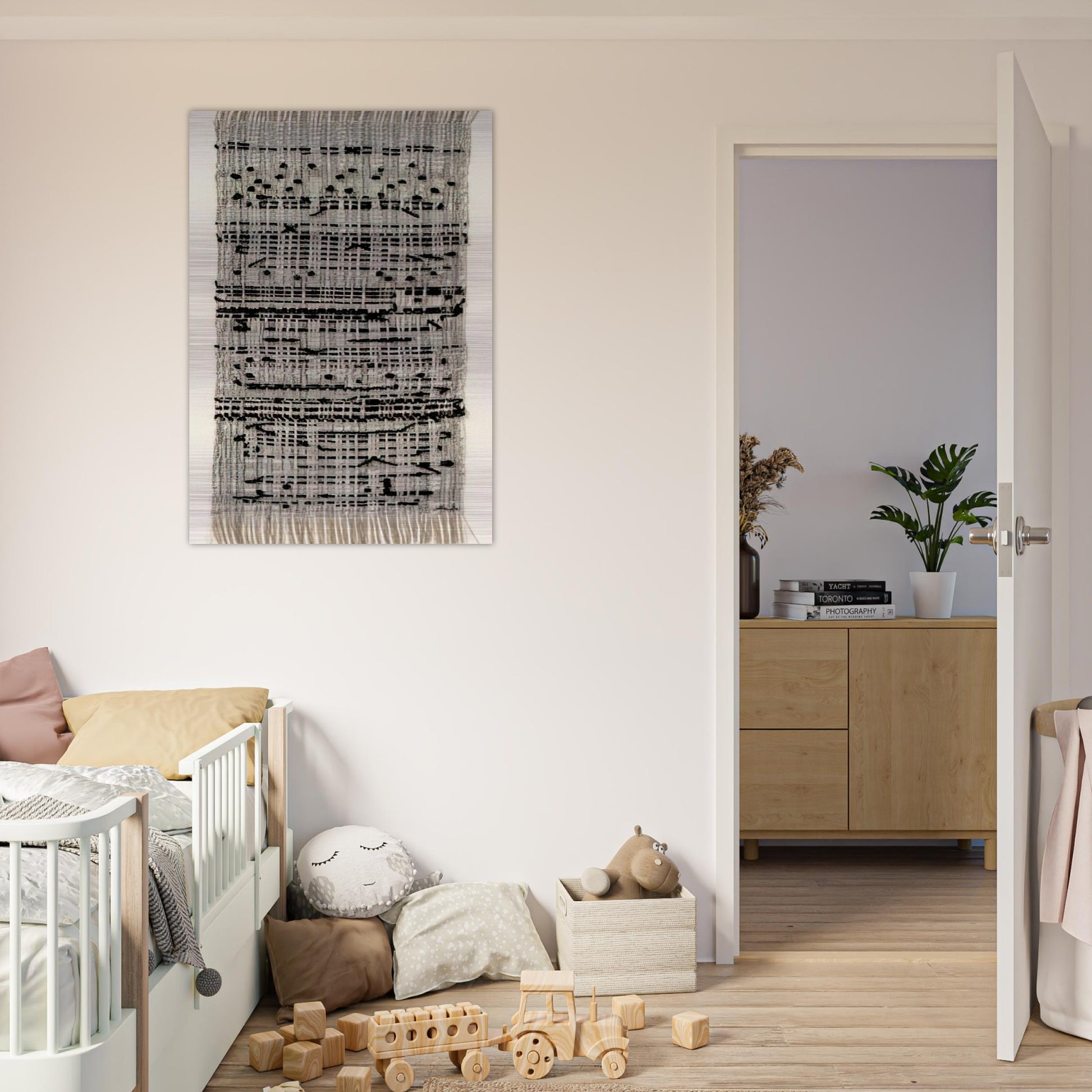 HAIKU 1961 - Anni Albers Brushed Aluminum Print - 70x100 cm / 28x40 inches | Anni Albers Aluminum Print | Anni Albers Prints