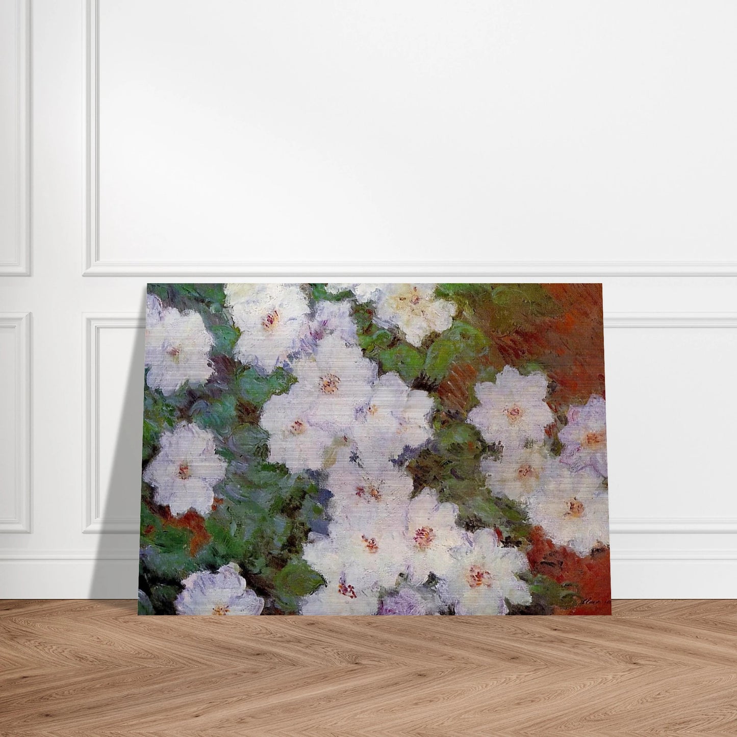 Clematis - claude monet Brushed Aluminum Print - 70x100 cm / 28x40 inches | claude monet Aluminum Print | claude monet Prints