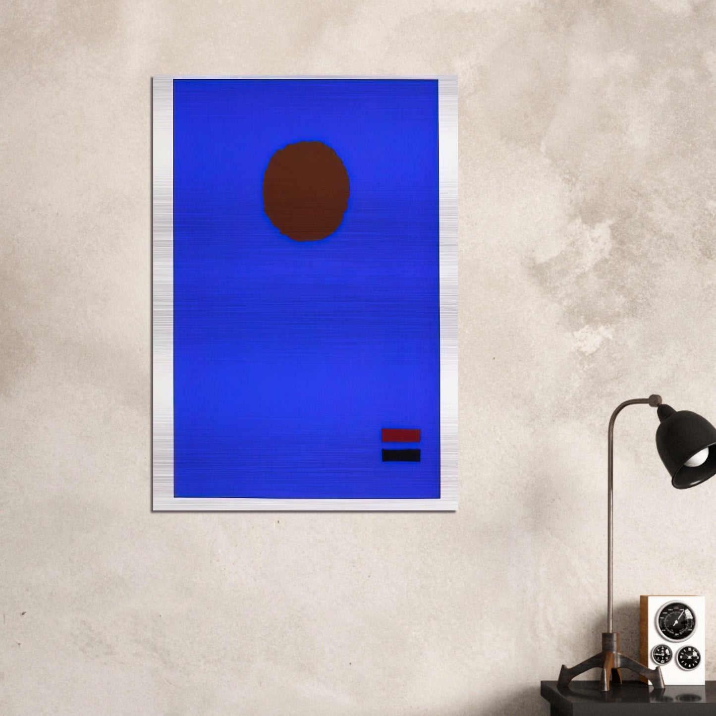 Blue Night - 1970 - Adolph Gottlieb Brushed Aluminum Print - 70x100 cm / 28x40 inches | Adolph Gottlieb Aluminum Print | Adolph Gottlieb Prints